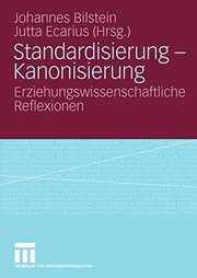 Front cover of Standardisierung - Kanonisierung by Johannes Bilstein