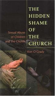 Front cover of The hidden shame of the church by Ron O'Grady