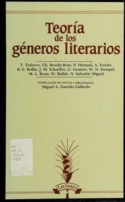 Front cover of Teoría de los géneros literarios by Tzvetan Todorov