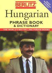 Cover of Berlitz Hungarian Phrase Book by Berlitz Guides