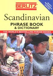 Front cover of Scandinavian phrase book & dictionary by Berlitz Publishing Company