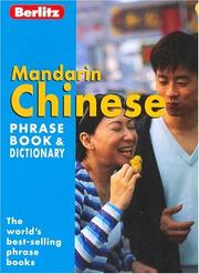 Front cover of Berlitz Mandarin Chinese Phrase Book (Berlitz Phrase Book) by Berlitz Guides