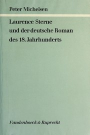 Front cover of Laurence Sterne und der deutsche Roman des achtzehnten Jahrhunderts by Michelsen, Peter.