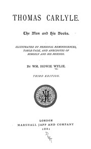 Cover of Thomas Carlyle by William Howie Wylie