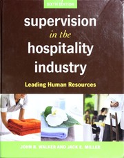 Cover of Supervision in the hospitality industry by Walker, John R.