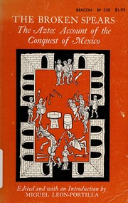 Front cover of The broken spears by Miguel León Portilla