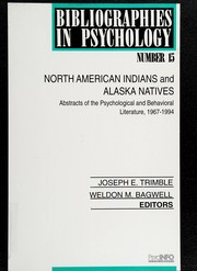 Front cover of North American Indians and Alaska natives by Joseph E. Trimble