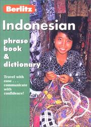 Cover of Indonesian Phrase Book & Dictionary (Berlitz Phrase Books) by Berlitz Editorial Staff