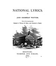 Front cover of National Lyrics by John Greenleaf Whittier