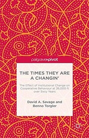 Front cover of The Times They Are A Changin' by D. Savage