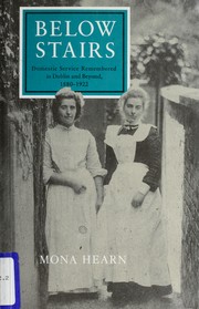 Cover of Below stairs by Mona Hearn