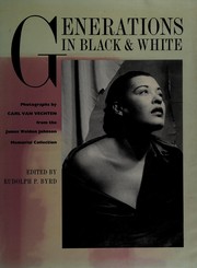 Front cover of Generations in Black and white by Carl Van Vechten