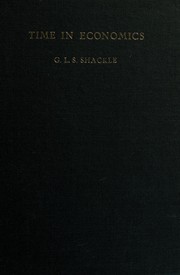 Cover of Time in economics by G. L. S. Shackle