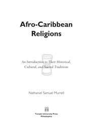 Cover of Afro-Caribbean religions by Nathaniel Samuel Murrell