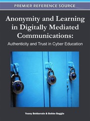 Front cover of Anonymity and learning in digitally mediated communications by Bobbe Baggio