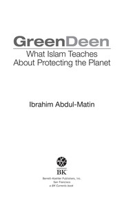 Cover of Green Deen by Ibrahim Abdul-Matin