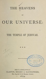 Front cover of The heavens of our universe by Unknown