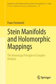 Front cover of Stein manifolds and holomorphic mappings by Franc Forstnerič