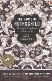 Front cover of The House of Rothschild, Vol. 1 by Niall Ferguson