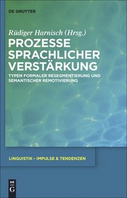 Front cover of Prozesse sprachlicher Versta rkung by Ru diger Harnisch
