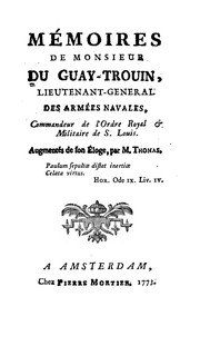 Front cover of Mémoires de Monsieur Du Guay-Trouin by René Du Guay-Trouin