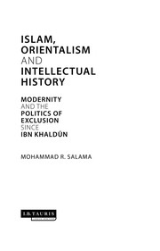 Front cover of Islam, orientalism and intellectual history by Mohammad Salama