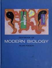 Cover of Textbook of modern biology by Alvin Nason