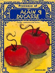 Front cover of Provence of Alain Ducasse by Alain Ducasse