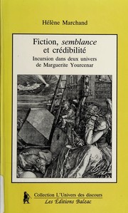 Front cover of Fiction, semblance et crédibilité by Hélène Marchand
