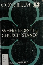 Front cover of Where does the church stand? by Giuseppe Alberigo