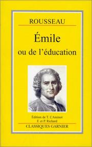 Front cover of Emile or Education by Jean-Jacques Rousseau