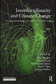 Cover of Interdisciplinarity and climate change by Roy Bhaskar