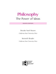 Front cover of Philosophy by Brooke Noel Moore