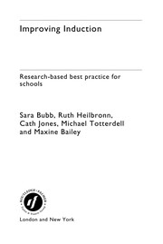 Cover of Improving induction by Sara Bubb