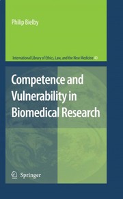 Front cover of Competence and Vulnerability in Biomedical Research by Phil Bielby