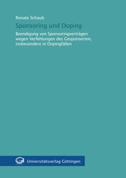 Cover of Sponsoring und Doping by Renate Schaub