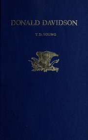 Cover of Donald Davidson by Thomas Daniel Young