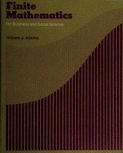 Cover of Finite mathematics for business and social science by William J. Adams