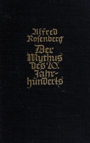 Front cover of Der Mythus des 20. Jahrhunderts by Alfred Rosenberg