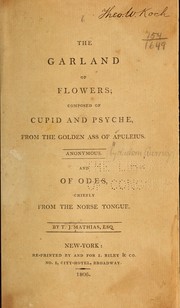 Front cover of The garland of flowers by Lucius Apuleius