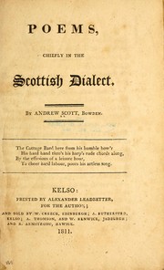 Cover of Poems by Scott, Andrew