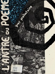 Front cover of L'antre du poème by Yves Préfontaine