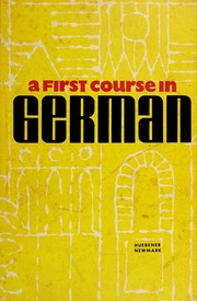 Cover of A first course in German by Theodore Huebener