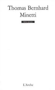 Cover of Minetti by Thomas Bernhard