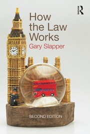 Front cover of How the law works by Gary Slapper