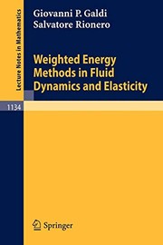Front cover of Weighted Energy Methods in Fluid Dynamics and Elasticity by Giovanni P. Galdi