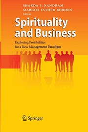 Front cover of Spirituality and business by Sharda S. Nandram