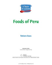 Front cover of Foods of Peru by Barbara Sheen