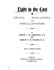 Front cover of Light in the East by J. M. Thoburn