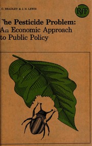 Front cover of The pesticide problem by Joseph Charles Headley